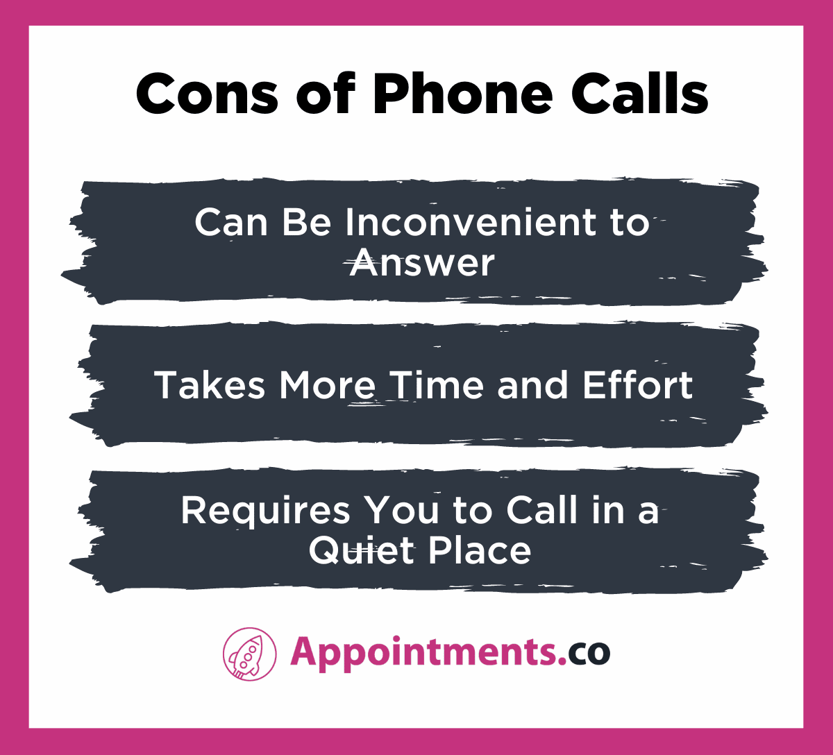 Email Vs. Phone Call - Cons of Phone Calls